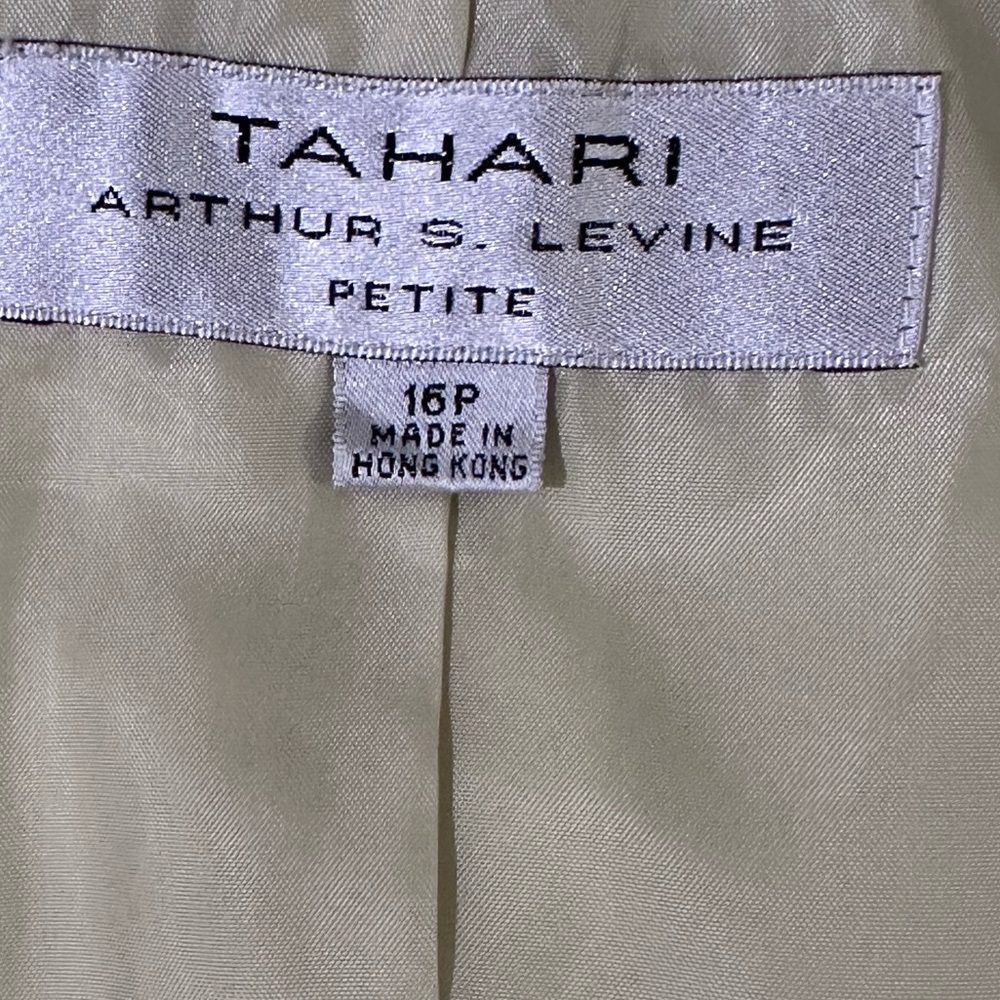 Tahari Jacket Green Pistachio Size 16P - Picture 12 of 12